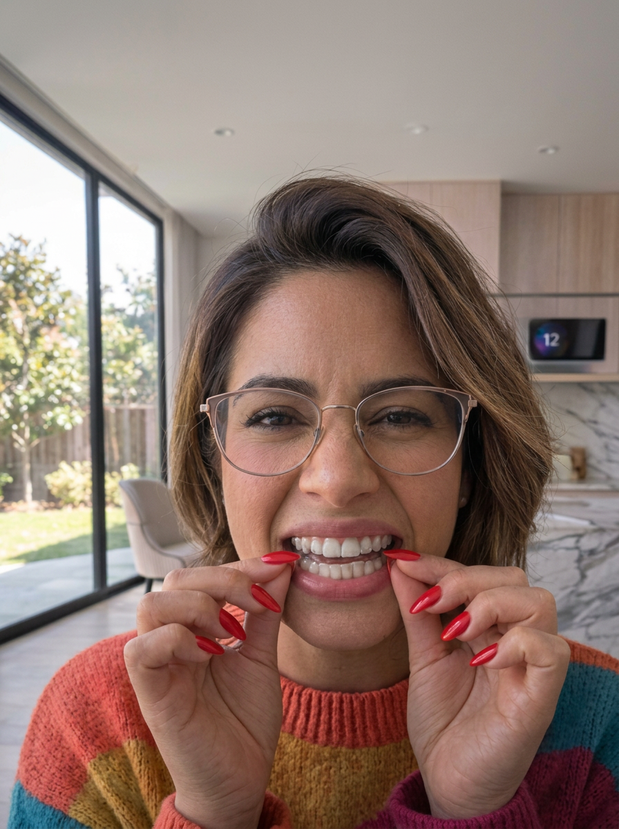 Manicured nails? Aligners to remove?