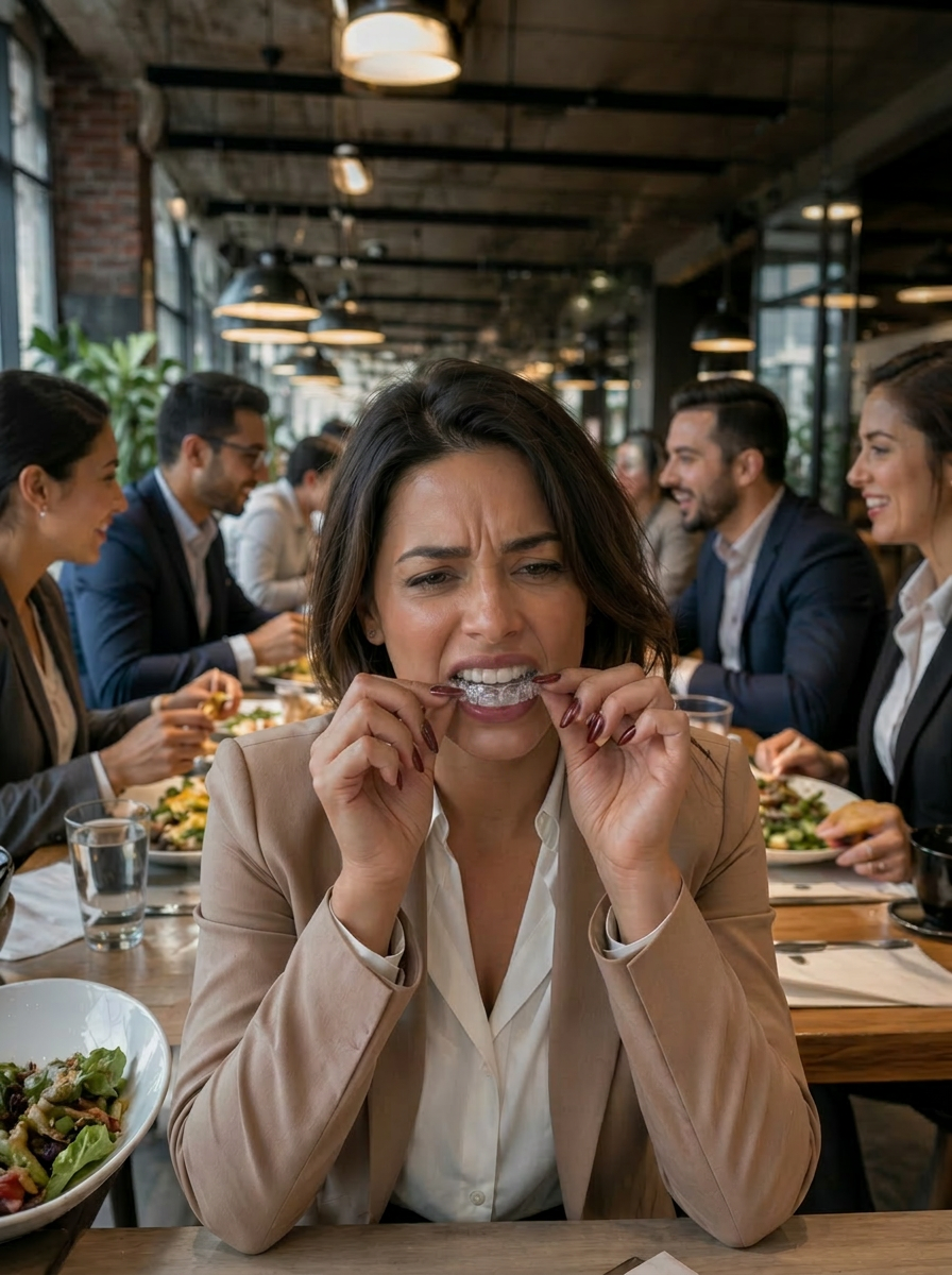 Lunch meeting? Aligners to remove?